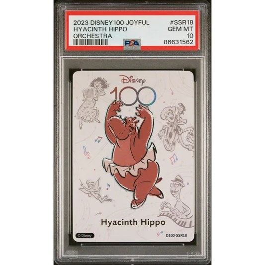 2023 CARD FUN DISNEY 100 JOYFUL ORCHESTRA HYACINTH HIPPO SSR18 PSA 10 - Graded Disney PSA 10