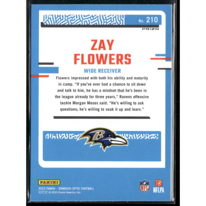 2023 Donruss Optic #210 Zay Flowers Red Mojo
