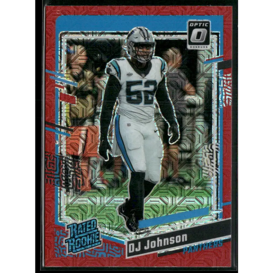 2023 Donruss Optic #214 DJ Johnson Red Mojo