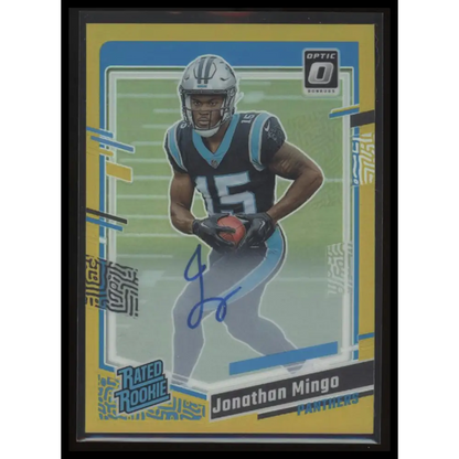 2023 Donruss Optic #215 Jonathan Mingo Rated Rookies RPS Autographs Gold #/10