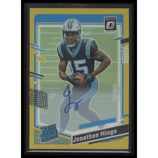 2023 Donruss Optic #215 Jonathan Mingo Rated Rookies RPS Autographs Gold #/10
