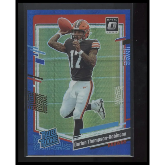 2023 Donruss Optic #225 Dorian Thompson-Robinson Blue Hyper