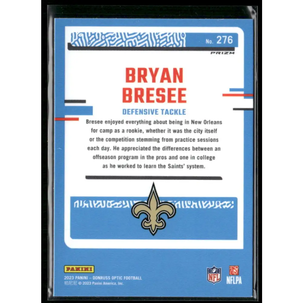 2023 Donruss Optic #276 Bryan Bresee Red Mojo