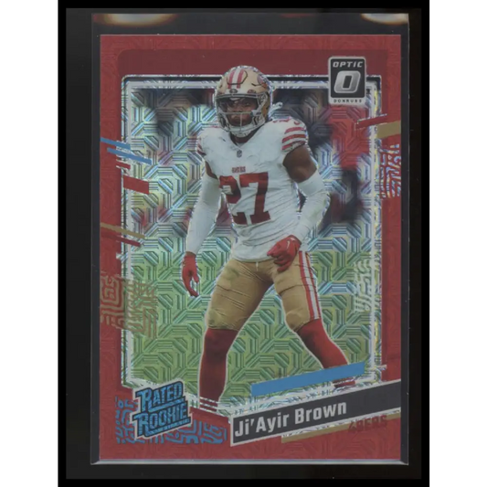 2023 Donruss Optic #290 Ji’Ayir Brown Red Mojo