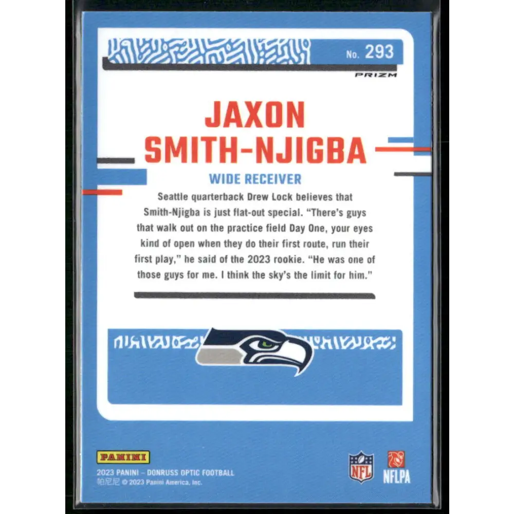 2023 Donruss Optic #293 Jaxon Smith-Njigba Red Mojo