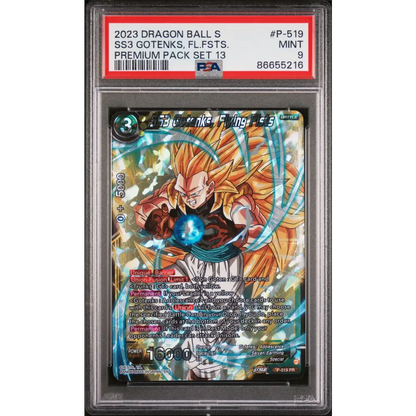 2023 DRAGON BALL SUPER 2 CRITICAL BLOW 13 SS3 GOTENKS FLYN FST #P-519 - PSA 9 - Graded DBZ PSA 9