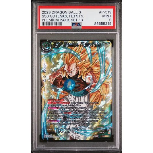 2023 DRAGON BALL SUPER 2 CRITICAL BLOW 13 SS3 GOTENKS FLYN FST #P-519 - PSA 9 - Graded DBZ PSA 9