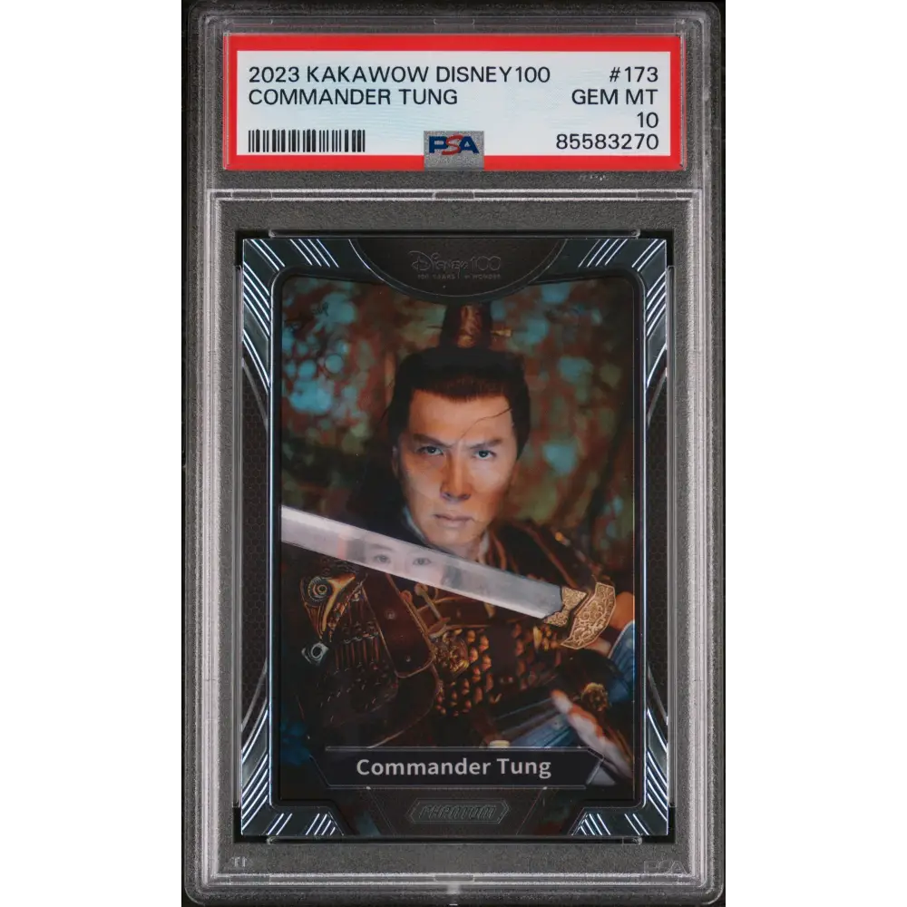 2023 KAKAWOW PHANTOM DISNEY 100 WONDROUS CHARACTER COMMANDER TUNG 173 PSA 10 - Graded Disney PSA 10