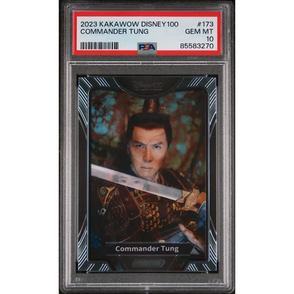 2023 KAKAWOW PHANTOM DISNEY 100 WONDROUS CHARACTER COMMANDER TUNG 173 PSA 10 - Graded Disney PSA 10