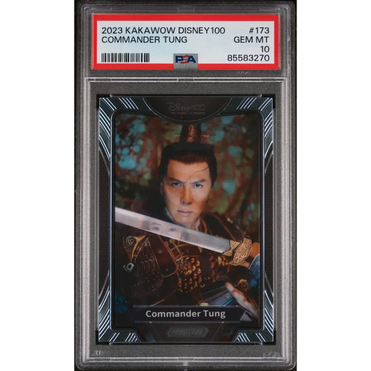 2023 KAKAWOW PHANTOM DISNEY 100 WONDROUS CHARACTER COMMANDER TUNG 173 PSA 10 - Graded Disney PSA 10