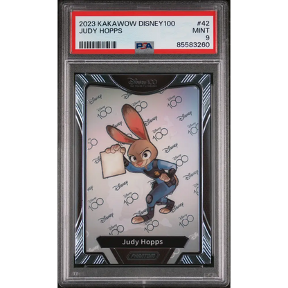 2023 KAKAWOW PHANTOM DISNEY 100 WONDROUS CHARACTER JUDY HOPPS 42 PSA 9 - Graded Disney PSA 9