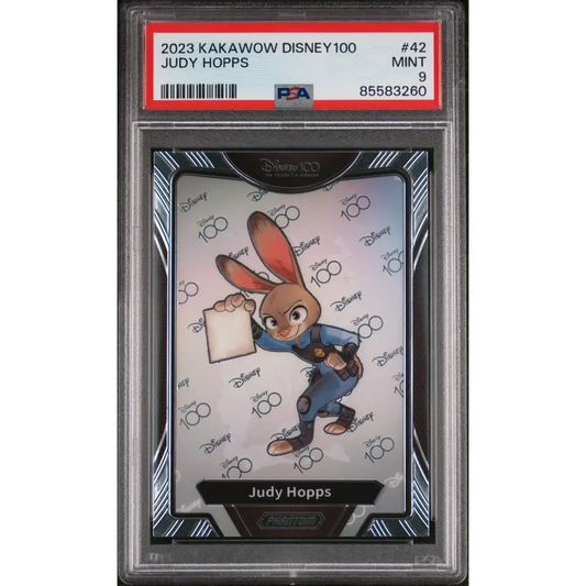 2023 KAKAWOW PHANTOM DISNEY 100 WONDROUS CHARACTER JUDY HOPPS 42 PSA 9 - Graded Disney PSA 9