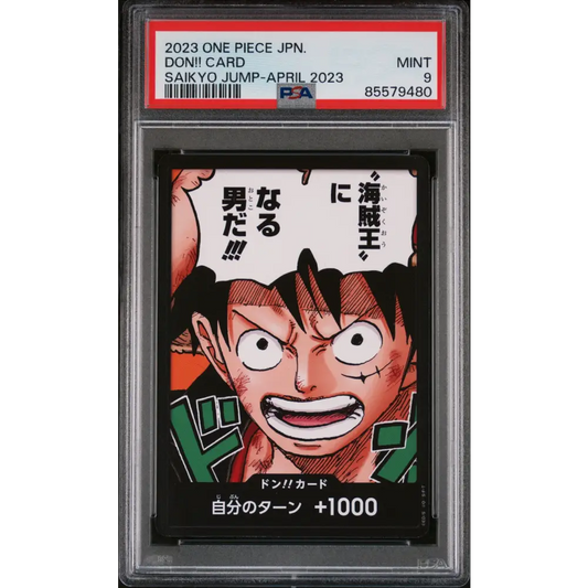 2023 ONE PIECE JAPANESE PROMOS DON!! CARD Saikyo Jump - PSA MINT 9 - Graded One Piece PSA 9