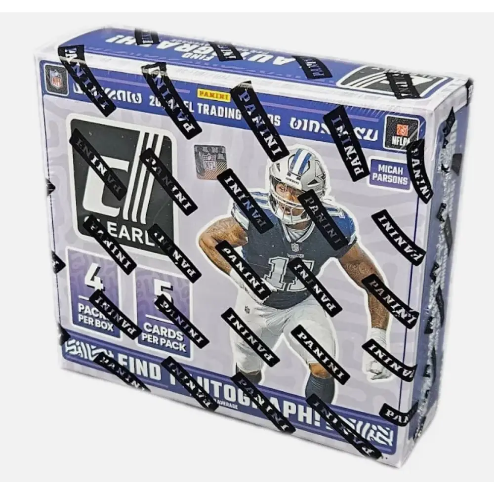 2023 Panini Clearly Donruss NFL Football Factory Sealed Hobby Box. 4 Packs of 5 Cards