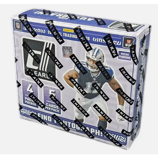 2023 Panini Clearly Donruss NFL Football Factory Sealed Hobby Box. 4 Packs of 5 Cards