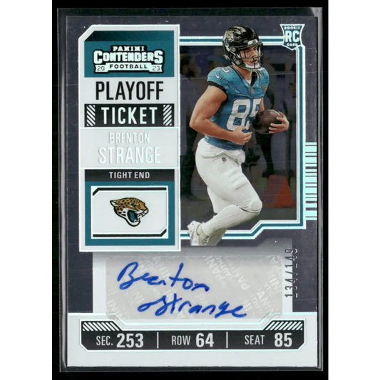 2023 Panini Contenders #201 Brenton Strange Playoff Ticket #/149
