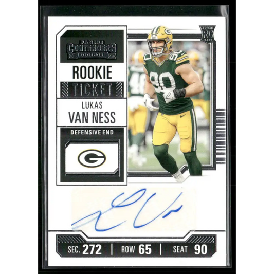2023 Panini Contenders #250 Lukas Van Ness