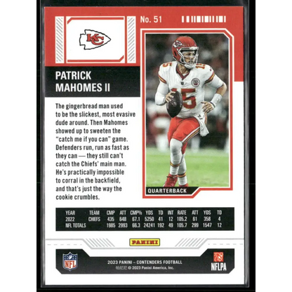 2023 Panini Contenders #51 Patrick Mahomes II MOJO