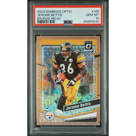 2023 Panini Donruss Optic #162 Jerome Bettis Bronze Mojo PSA 10