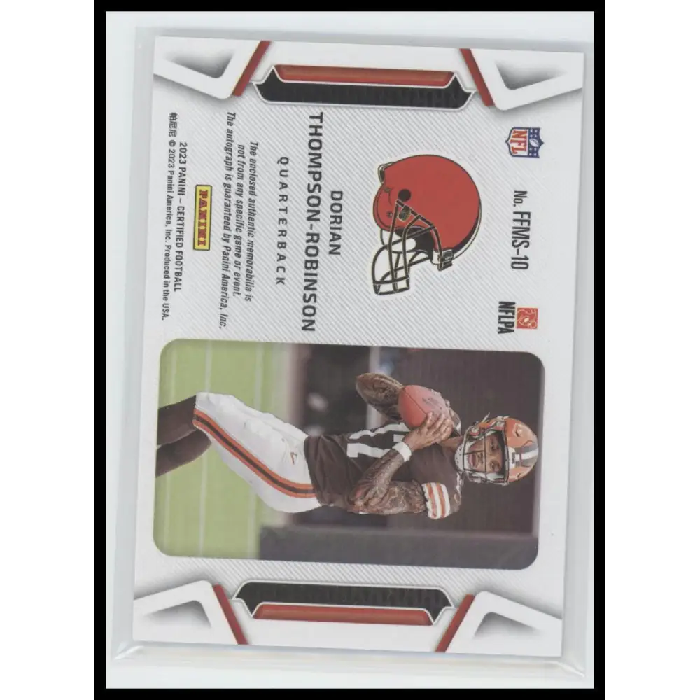 2023 Panini Dorian Thompson-Robinson Freshman Fabric Signatures Bronze #/99