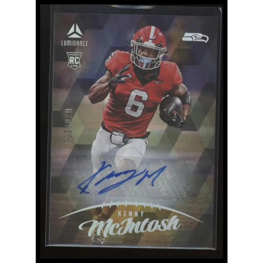 2023 Panini Luminance #154 Kenny McIntosh Autographs Gold #/100