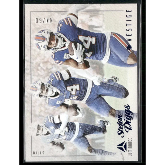2023 Panini Luminance #17 Stefon Diggs Vestige Blue #/50