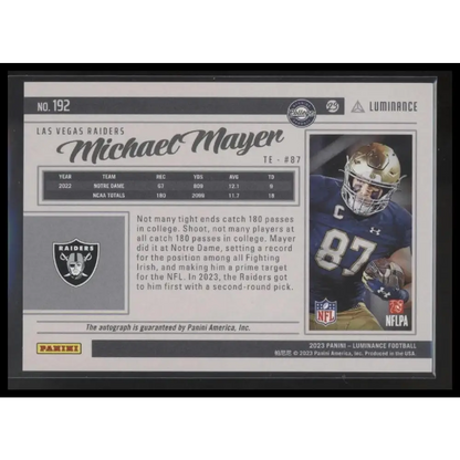 2023 Panini Luminance #192 Michael Mayer Autographs #/350