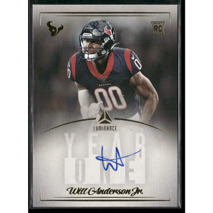 2023 Panini Luminance Will Anderson Jr. Year One Signatures SP Photo Variations