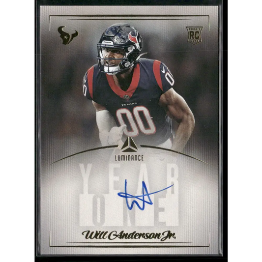 2023 Panini Luminance Will Anderson Jr. Year One Signatures SP Photo Variations