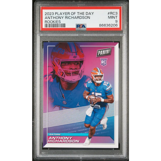2023 PANINI PLAYER OF THE DAY ROOKIES ANTHONY RICHARDSON ROOKIES #RC3 - PSA 9 ROOKIE CARD - Graded Sports Cards PSA 9