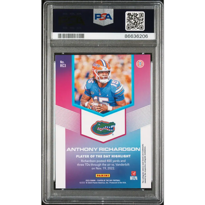 2023 PANINI PLAYER OF THE DAY ROOKIES ANTHONY RICHARDSON ROOKIES #RC3 - PSA 9 ROOKIE CARD - Graded Sports Cards PSA 9