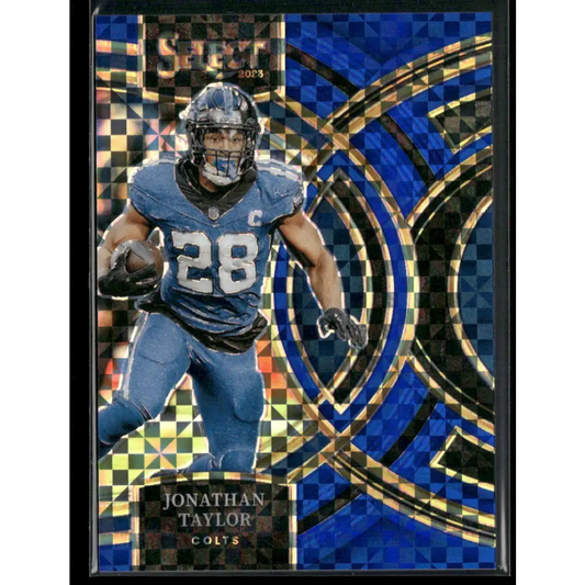 2023 Panini Select #127 Jonathan Taylor Blue Prizms #/149