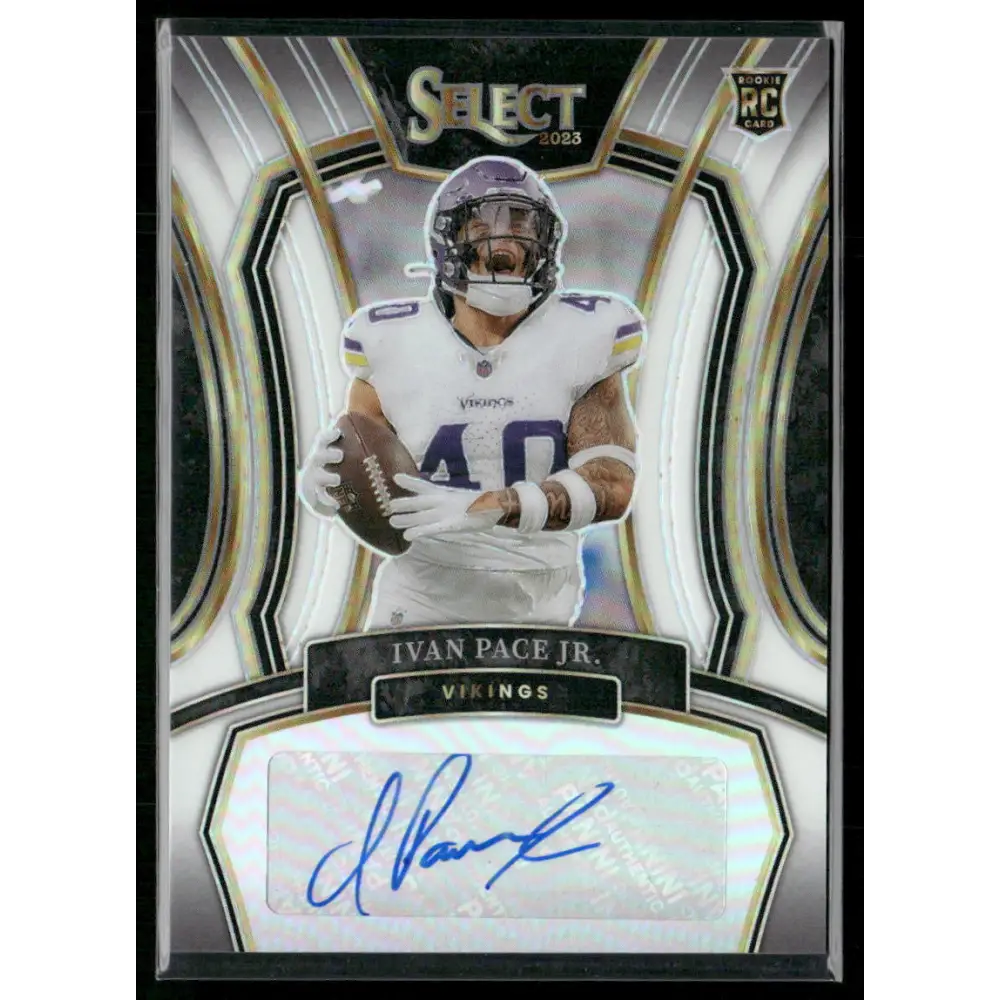2023 Panini Select #RSI-IPA Ivan Pace Jr. Rookie Signatures White Prizm #/35