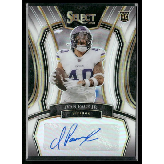 2023 Panini Select #RSI-IPA Ivan Pace Jr. Rookie Signatures White Prizm #/35