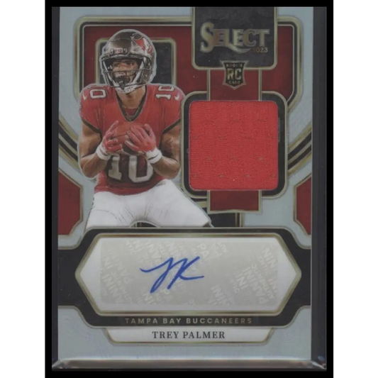 2023 Panini Select #RSM-TPA Trey Palmer Rookie Signature Memorabilia Prizm #/199