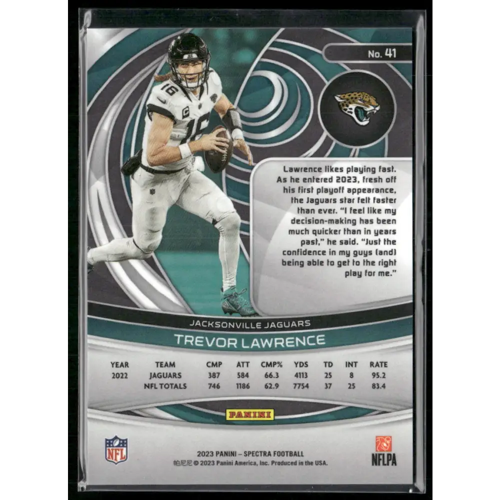 2023 Panini Spectra #41 Trevor Lawrence