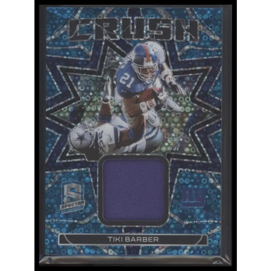 2023 Panini Spectra #CRU-TBA Tiki Barber Crush Neon Blue #/60