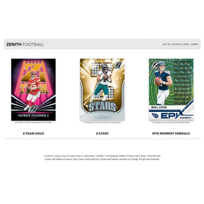 2023 Panini Zenith Football Hobby Box