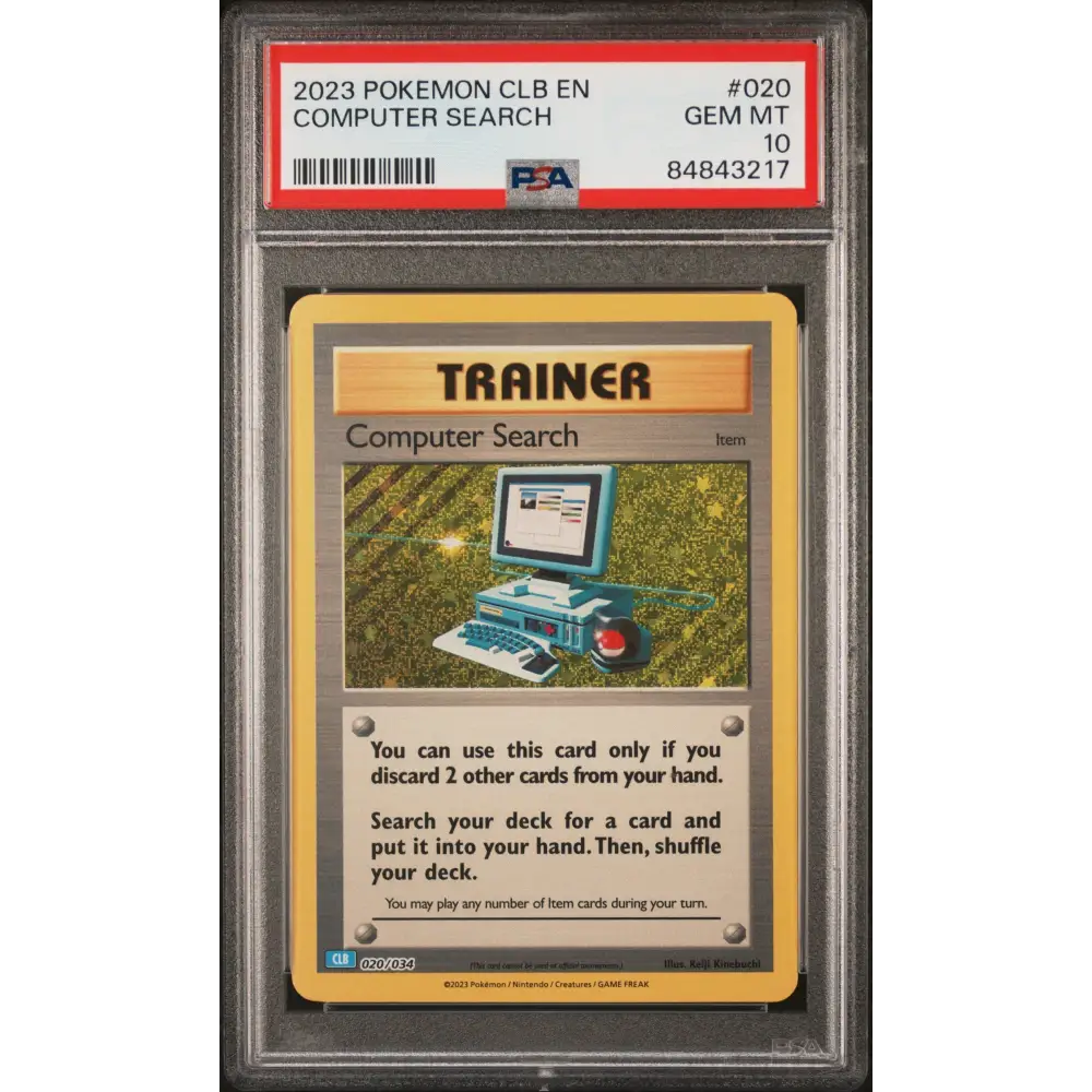 2023 POKEMON BLASTOISE & SUICUNE ex DECK COMPUTER SEARCH #20 PSA 10 - Graded Pokémon PSA 10