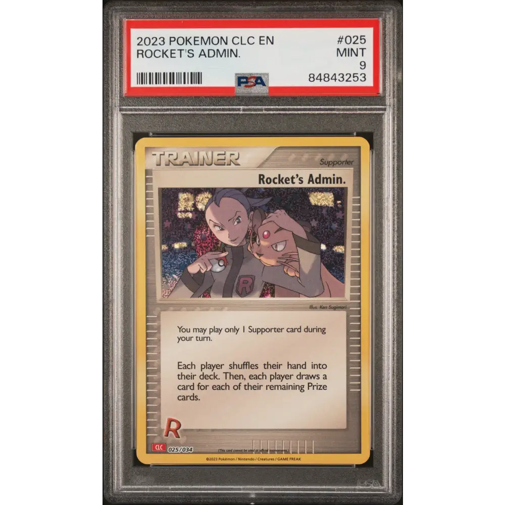 2023 POKEMON CHARIZARD & HO-OH ex DECK ROCKET’S ADMIN. #25 PSA 9 - Graded Pokémon PSA 9