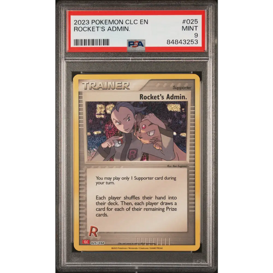 2023 POKEMON CHARIZARD & HO-OH ex DECK ROCKET’S ADMIN. #25 PSA 9 - Graded Pokémon PSA 9