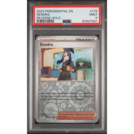 2023 POKEMON PAL EN-PALDEA EVOLVED DENDRA REVERSE HOLO #179 PSA 9 - Graded Pokémon PSA 9