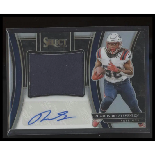 2023 Rhamondre Stevenson Jumbo Signature Swatches Prizm #/99