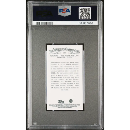 2023 TOPPS ALLEN & GINTER SCOOT HENDERSON #265 - PSA 10 - Graded Sports Cards PSA 10