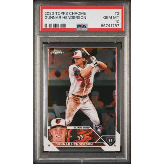 2023 Topps Chrome #2 Gunnar Henderson PSA 10