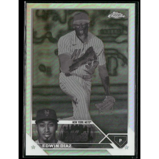 2023 Topps Chrome #215 Edwin Díaz Negative Refractor