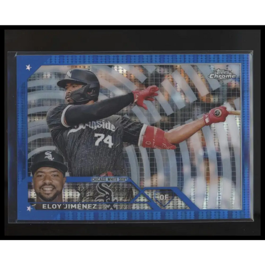 2023 Topps Chrome #34 Eloy Jiménez Blue Sonar Refractor #/125