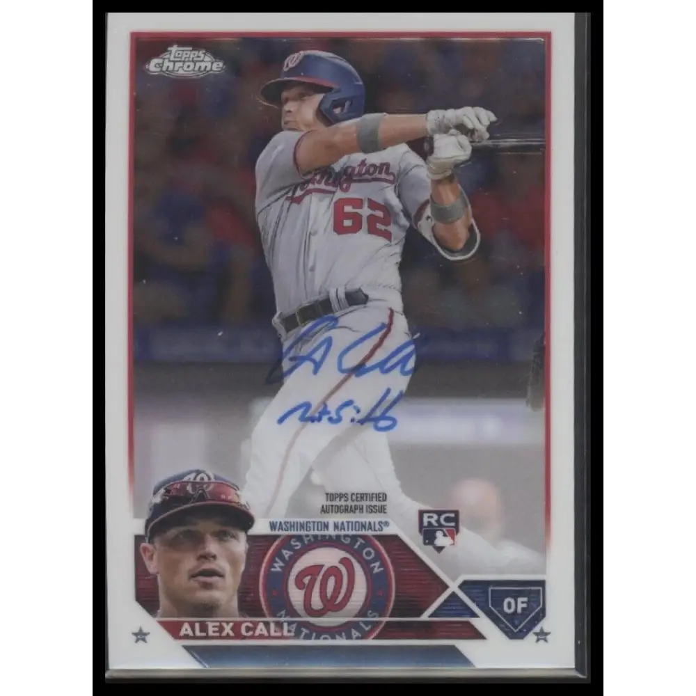 2023 Topps Chrome #RA-AC Alex Call Rookie Autographs