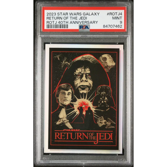 2023 TOPPS CHROME STAR WARS GALAXY RETURN OF THE JEDI 40TH ANNIVERSARY POSTER ART RETURN OF THE JEDI ROTJ 40TH