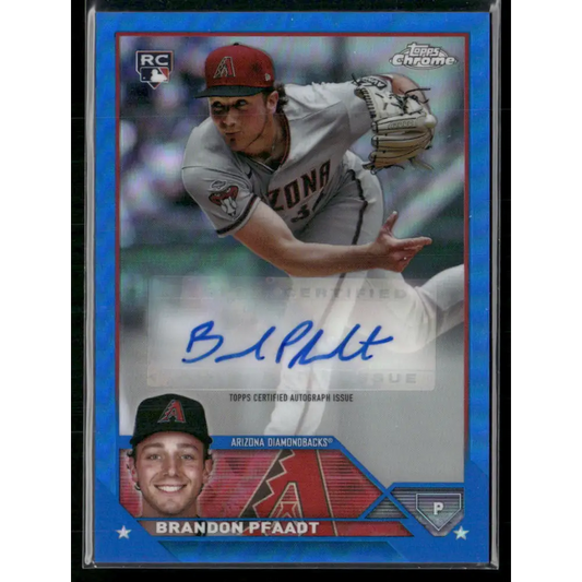 2023 Topps Chrome Update #AC-BP Brandon Pfaadt Autographs Blue #/150